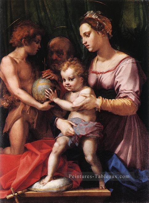 Sainte Famille Borgherini WGA renaissance maniérisme Andrea del Sarto Peintures à l'huile